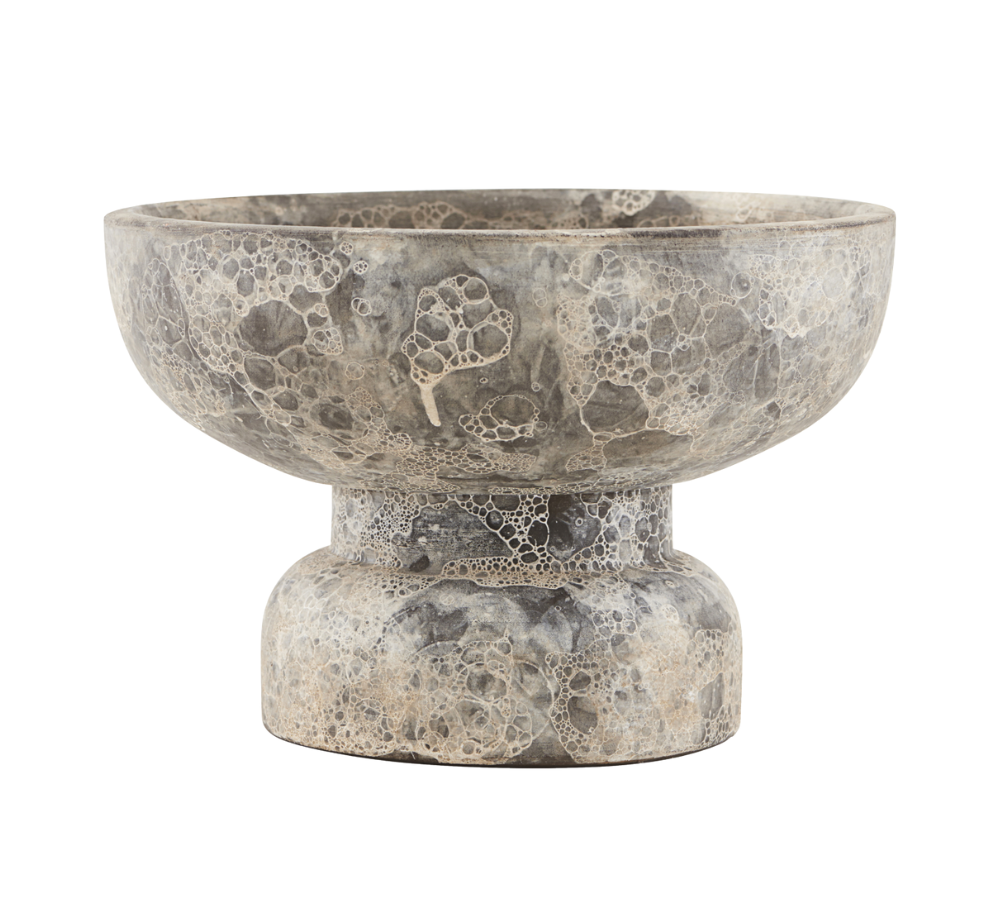 Ancient lysestage, grå/brun - Ø22 cm